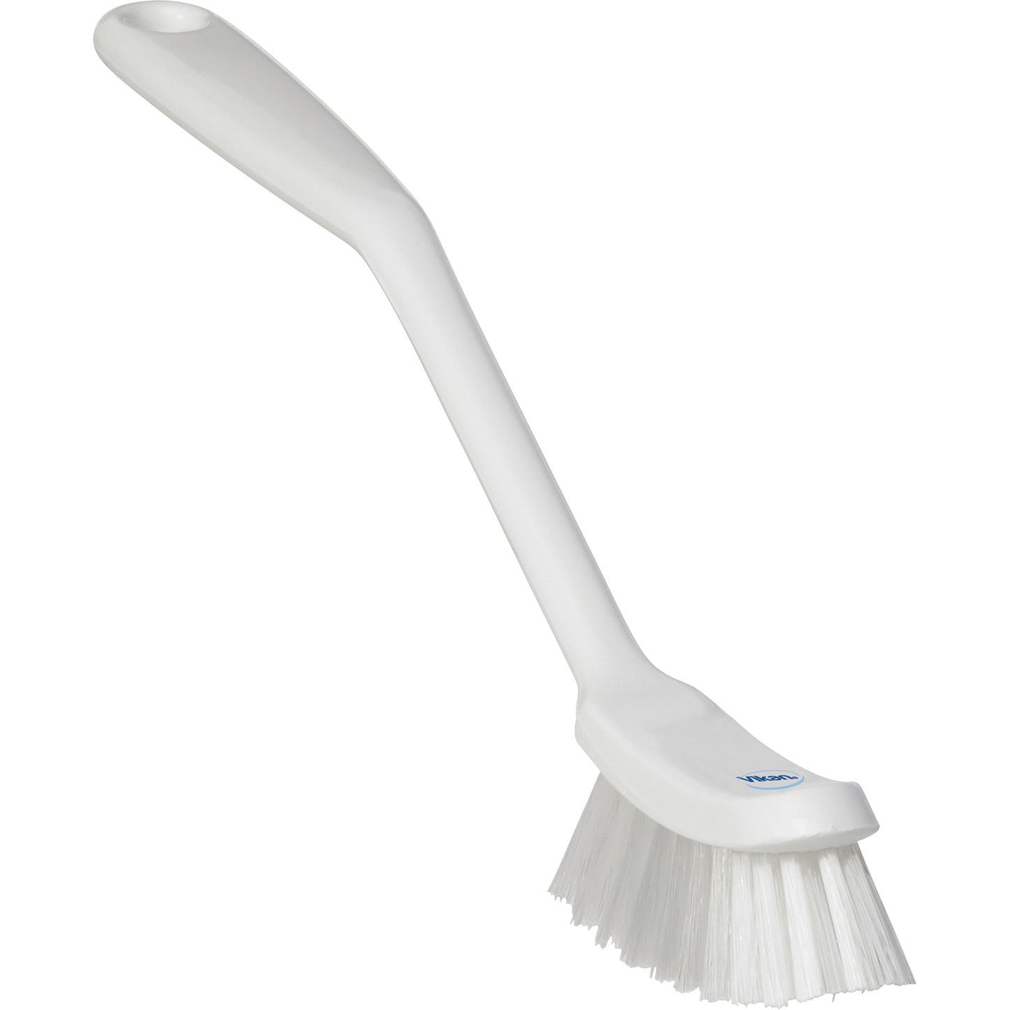 Narrow Dish Brush, Medium Bristles, 11" Long, White