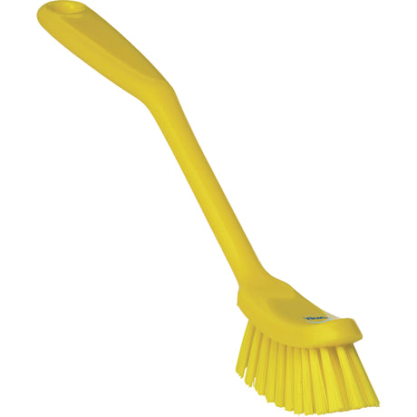 Narrow Dish Brush, Medium Bristles, 11" Long, Yellow