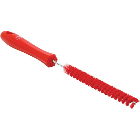 0.6" Drain Cleaning Brush, Stiff Bristles, 12-1/5" Long, Red