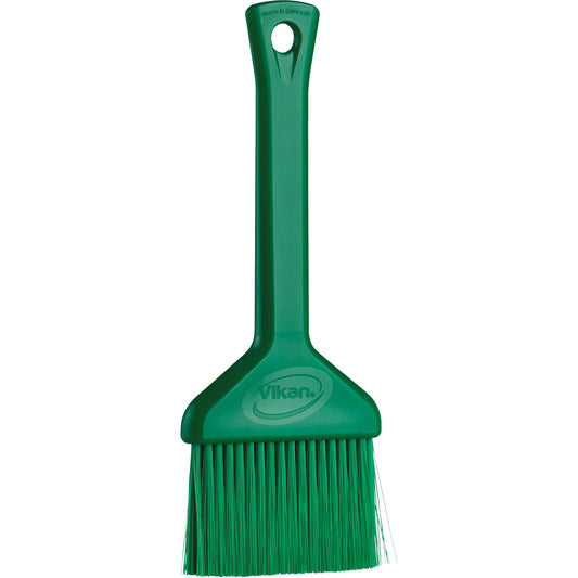 3" Pastry Brush, Soft Bristles, 7-3/4" Long, Green