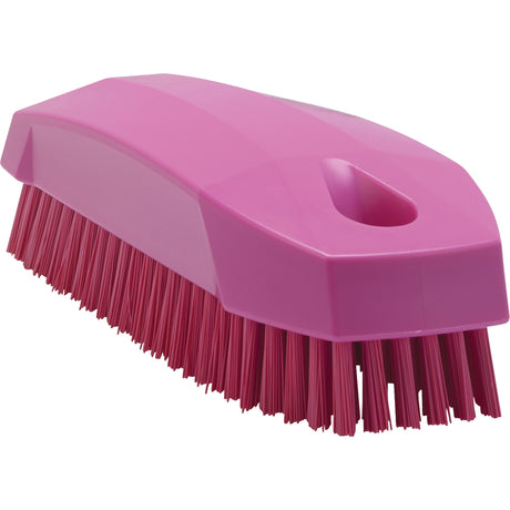 Hand Brush, Stiff Bristles, 5" Long, Pink