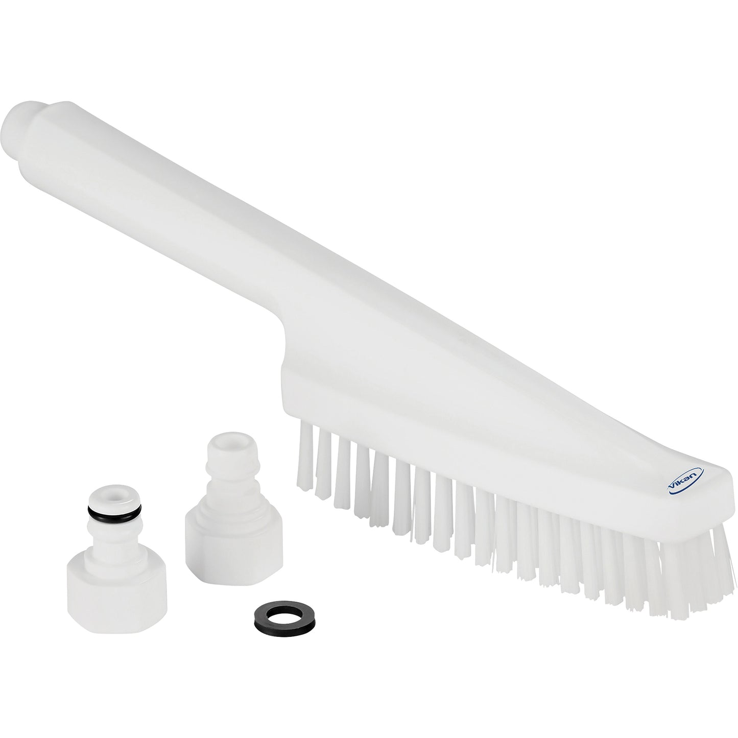 Waterfed Hand Brush, Stiff Bristles, 13" Long, White