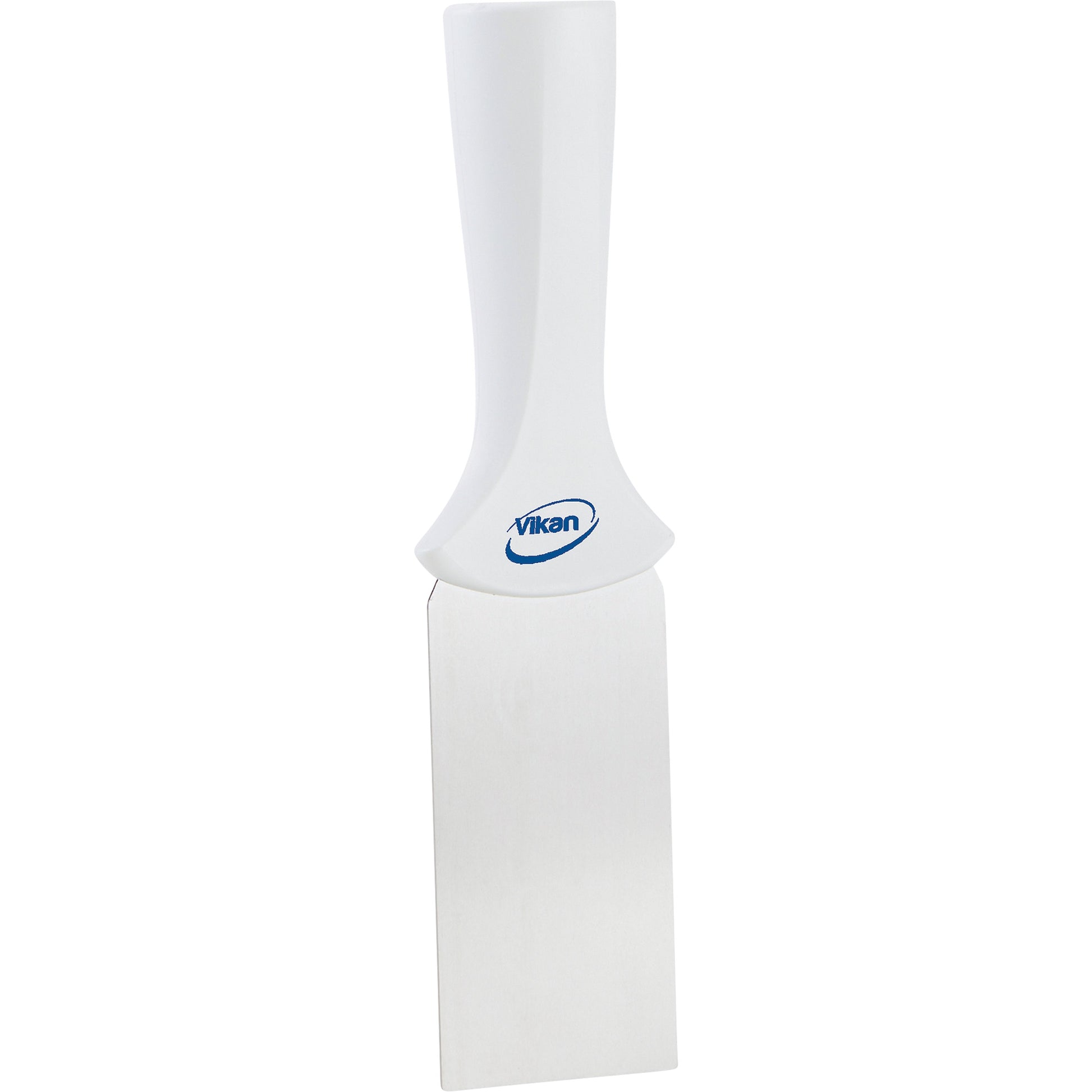 Handle-Mounted Stainless Steel Scraper, White, 2" W x 8" L
