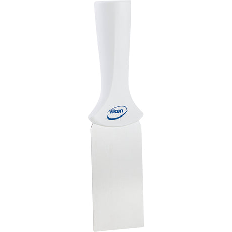 Handle-Mounted Stainless Steel Scraper, White, 2" W x 8" L