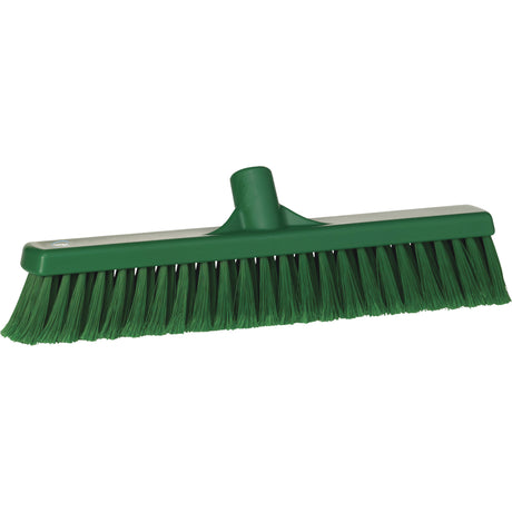 Fine Particle Push Broom, Fine/Split Bristles, 16-1/4", Polypropylene, Green