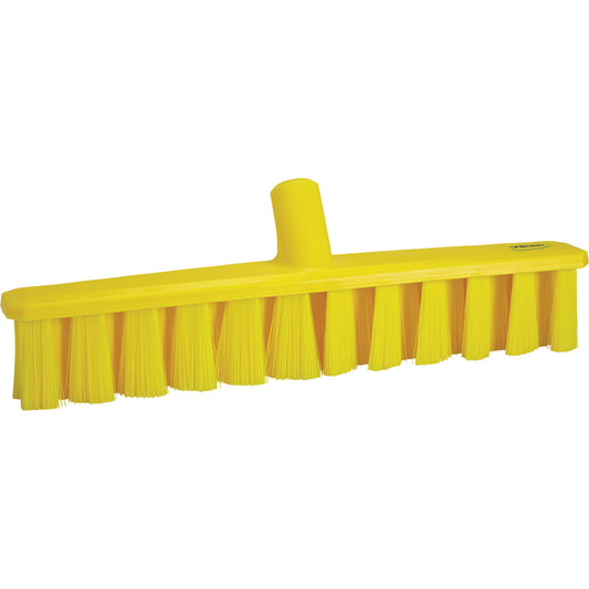 UST Push Broom, Medium Bristles, 15-1/4", Polyester, Yellow