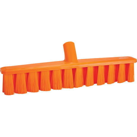 UST Push Broom, Medium Bristles, 15-1/4", Polyester, Orange