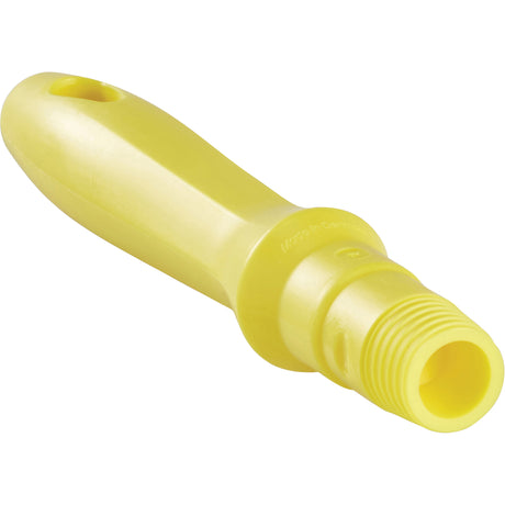 Mini Handle, Brush/Pad Holder/Scraper/Squeegee, Yellow, Standard, 6-1/4" L