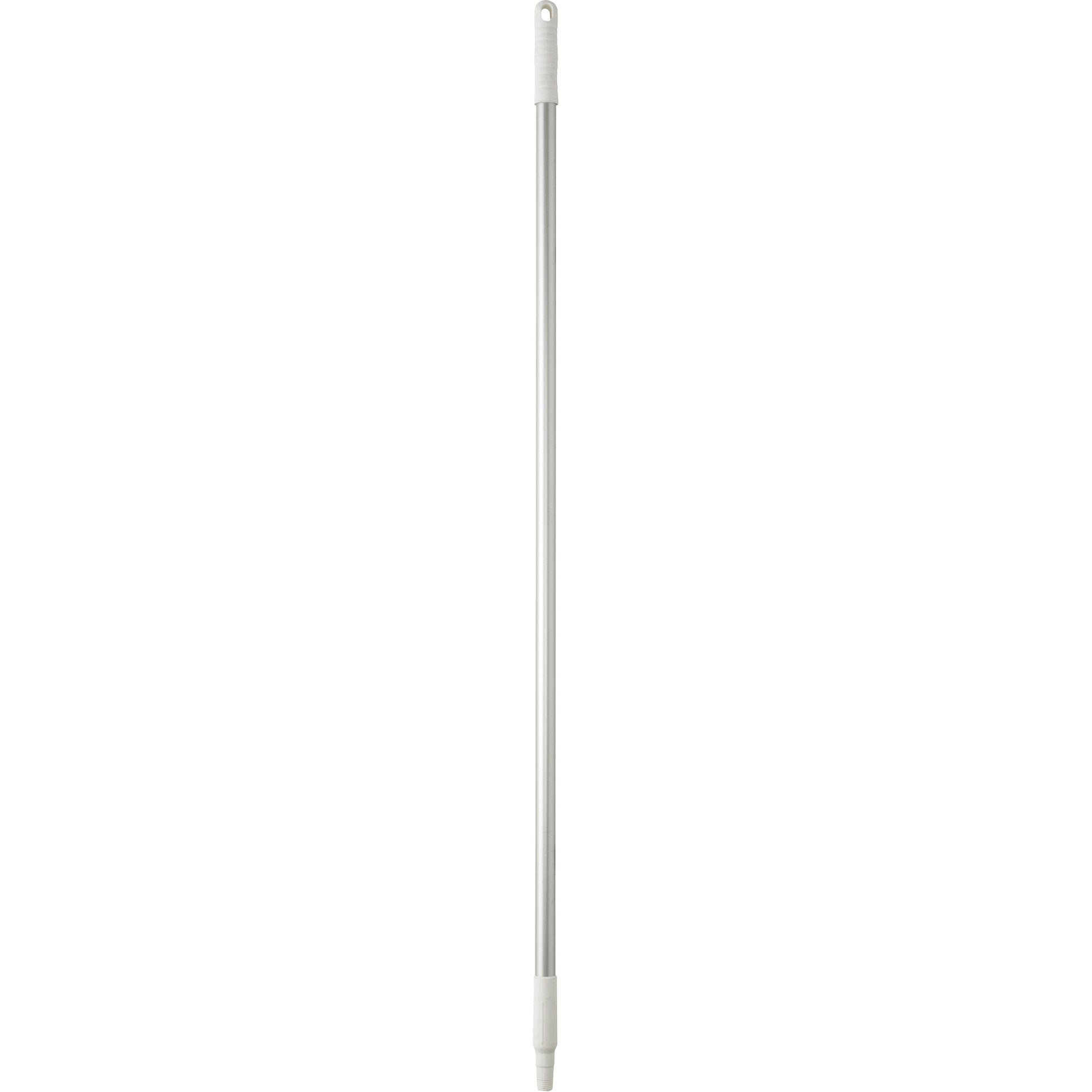 Basic Handle, Broom/Scraper/Squeegee, White, Standard, 50" L