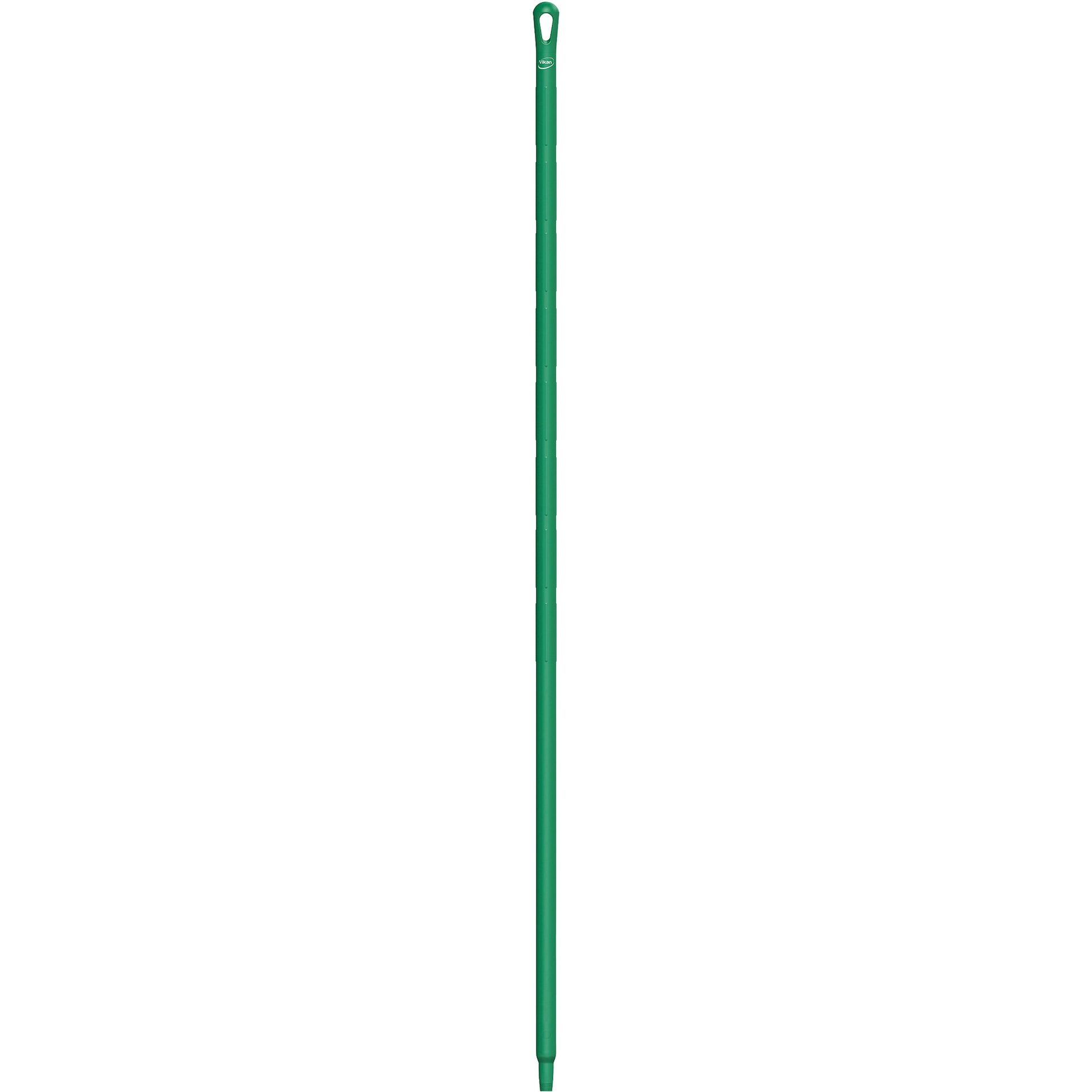 Ultra Hygiene Handle, Broom/Brush/Pad Holder/Scraper/Squeegee, Green, Ergonomic, 67" L