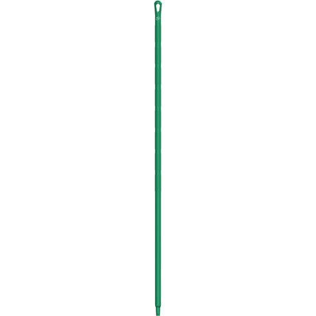Ultra Hygiene Handle, Broom/Brush/Pad Holder/Scraper/Squeegee, Green, Ergonomic, 67" L