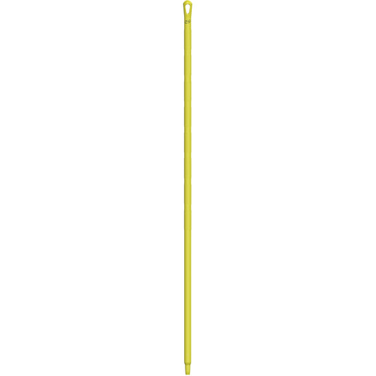 Ultra Hygiene Handle, Broom/Brush/Pad Holder/Scraper/Squeegee, Yellow, Ergonomic, 67" L