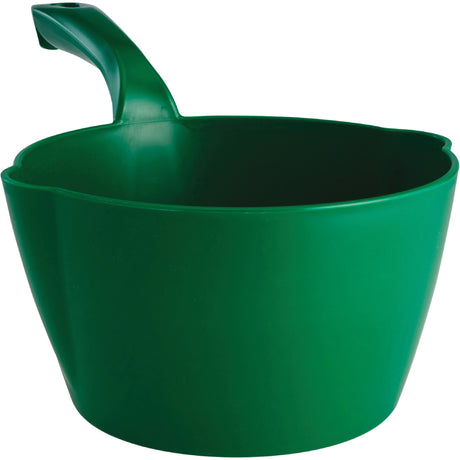 Round Bowl Scoop, Plastic, Green, 64 oz.