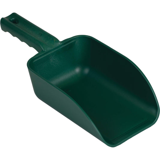 Metal Detectable Hand Scoop, Plastic, Green, 32 oz.