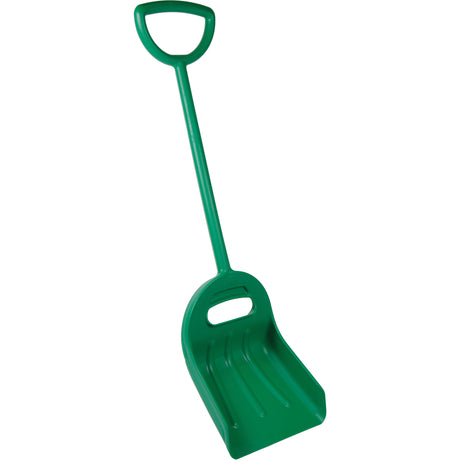 Double Grip Wide Shovel, 14" x 18" Blade, 47-1/2" Length, Plastic, Green