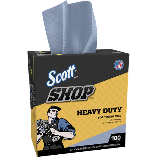 Shop Towels, Heavy-Duty, 16-4/5" L x 8-1/3" W