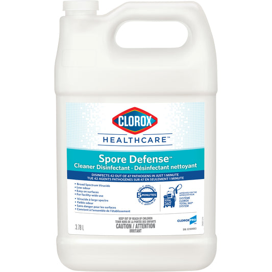 Clorox Healthcare® Spore Defense™ Cleaner Disinfectant, 3.78 L, Jug
