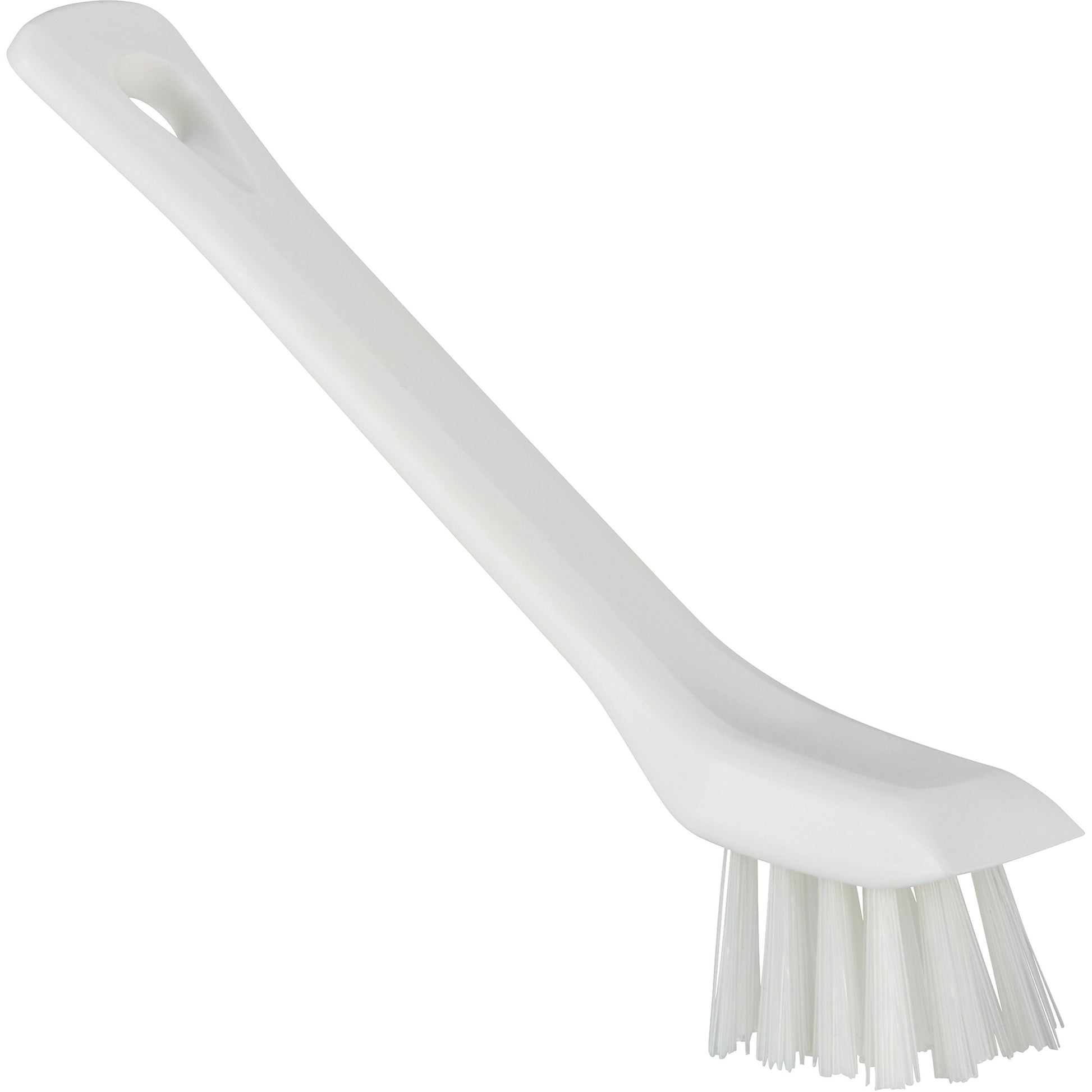 Brush with Scraping Edge, Stiff Bristles, 6" Long, White
