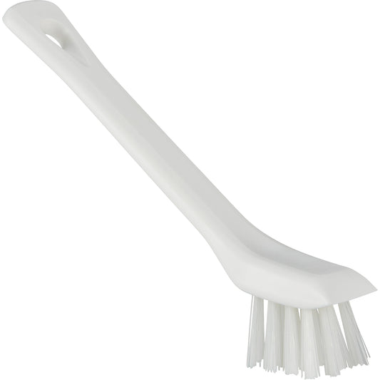 Brush with Scraping Edge, Stiff Bristles, 6" Long, White