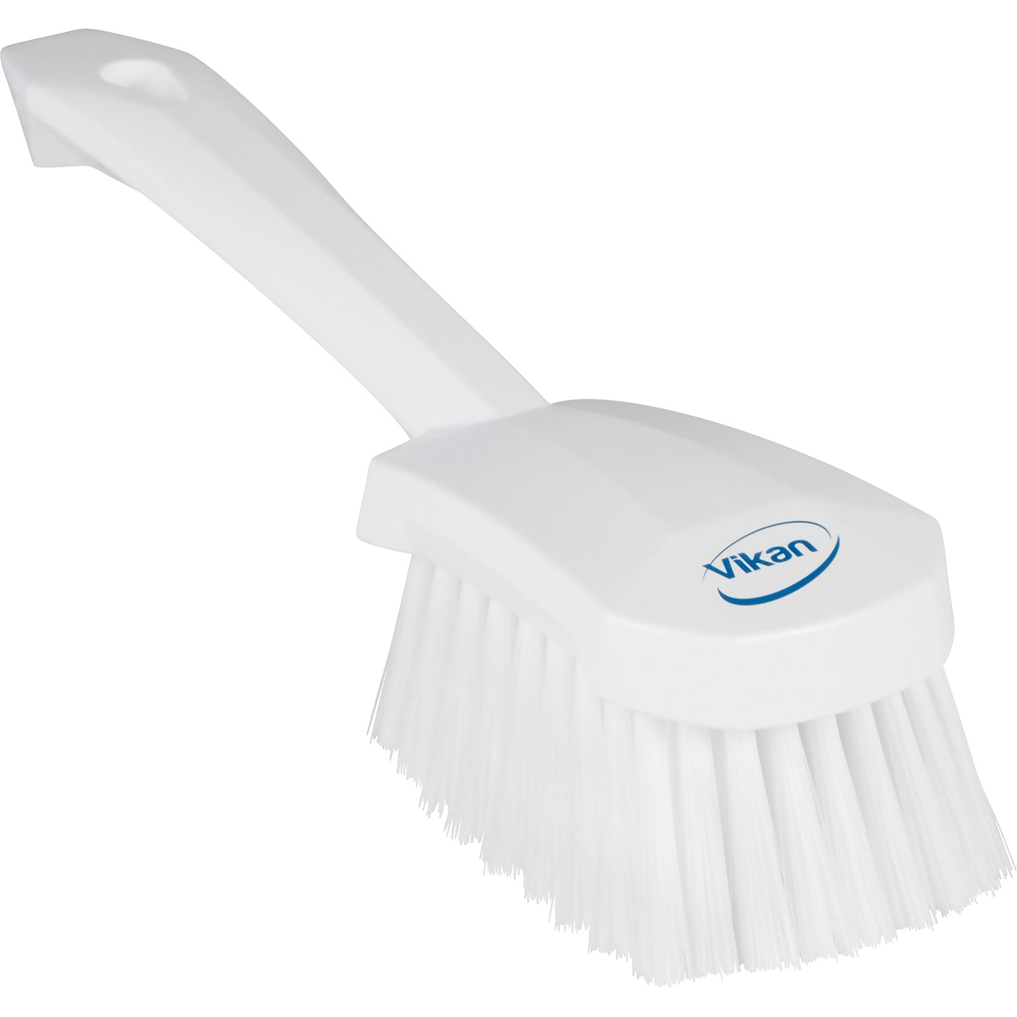 Short-Handled Washing Brush, Soft Bristles, 10-1/2" Long, White