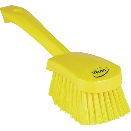 Short-Handled Washing Brush, Soft Bristles, 10-1/2" Long, Yellow