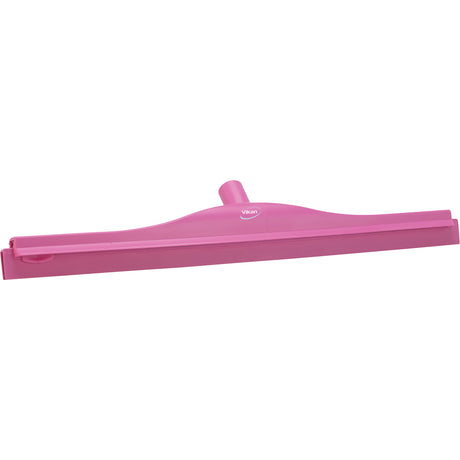 Double Blade Ultra Hygiene Floor Squeegee, 24", Pink