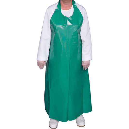 Vikan Top Dog 8 Mil. Apron, Polyurethane, 45" L x Green