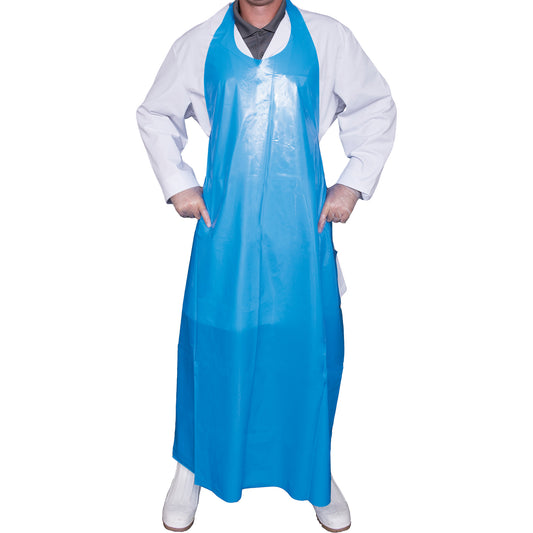 Vikan Top Dog 6 Mil. Apron, Polyurethane, 50" L x Blue