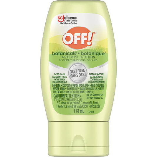SC Johnson Off!® Botanicals® Insect Repellent, DEET Free, Lotion, 118 g