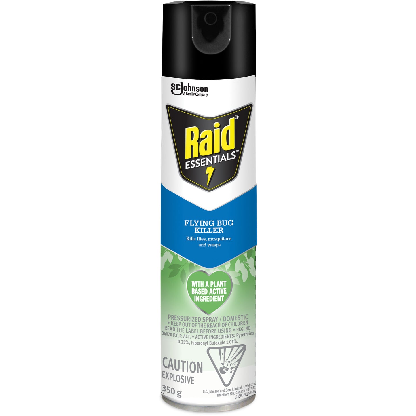 Raid® Essentials™ Flying Bug Killer, 350 g, Aerosol Can