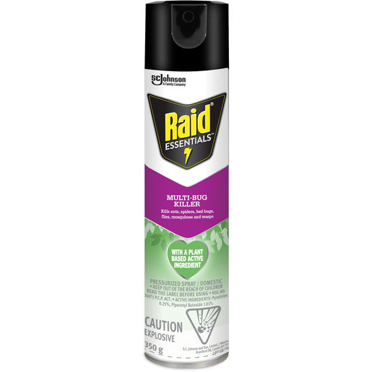 Raid® Essentials™ Multi-Bug Killer, 350 g, Aerosol Can