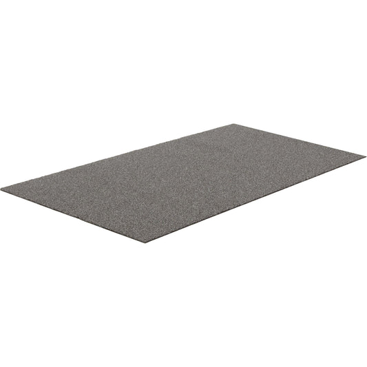 Edgewood Matting Tundra Indoor/Outdoor Matting, Latex/Polypropylene, Scraper Type, Tufted Cut Pile Pattern, 6-1/2' x 65-1/2", Charcoal