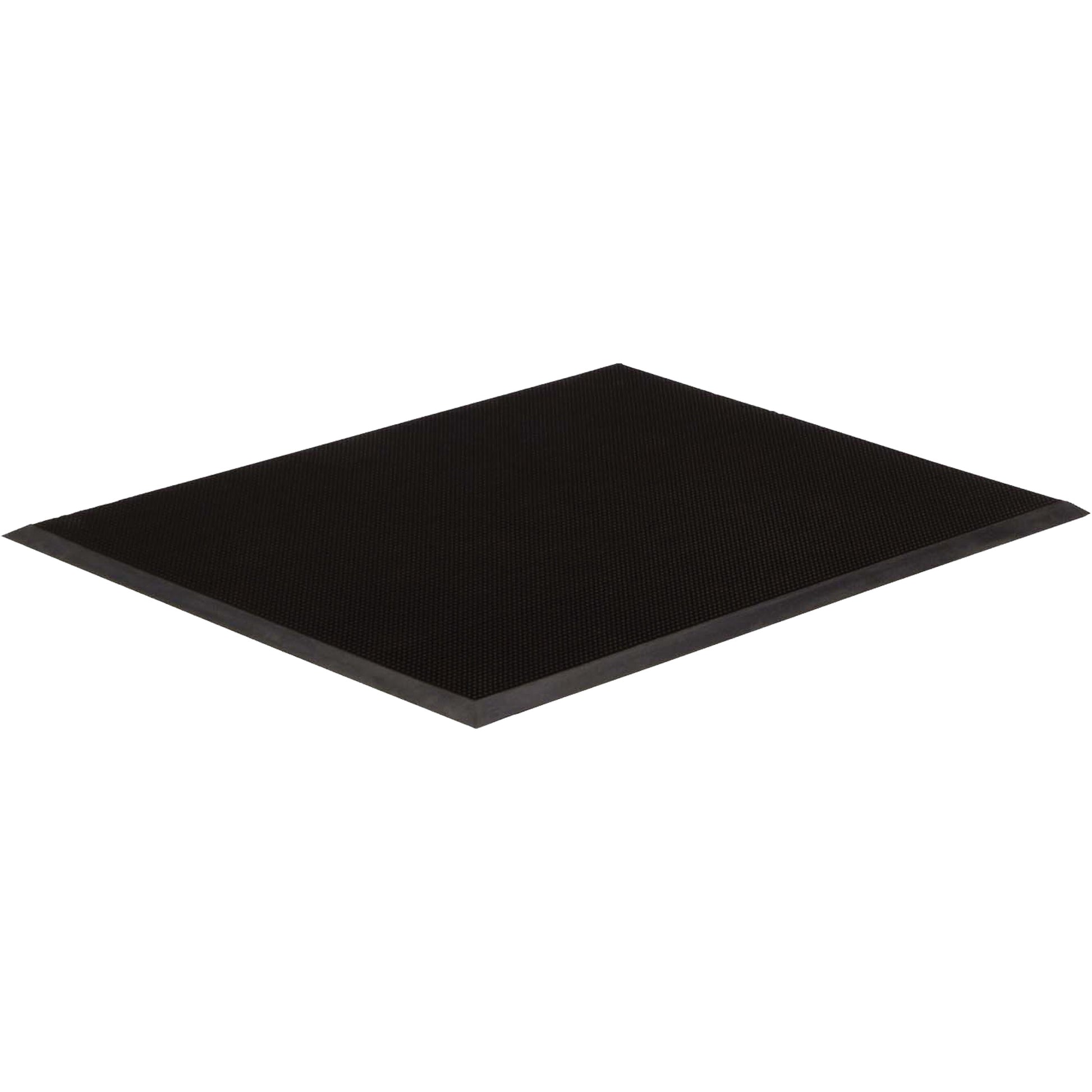 Edgewood Matting Gritstop Fingermat™ Entrance Matting, Rubber, Scraper Type, Finger Tip Style Pattern, 3' x 5', Black