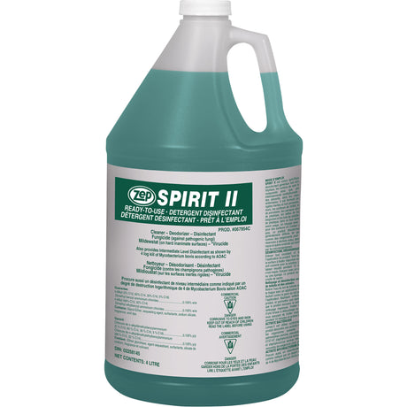 Spirit II Detergent Disinfectant, 4 L, Jug