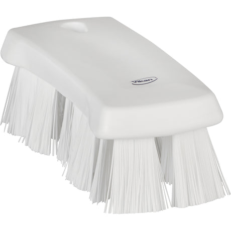 UST Hand Brush, Stiff Bristles, 6-9/10" Long, White