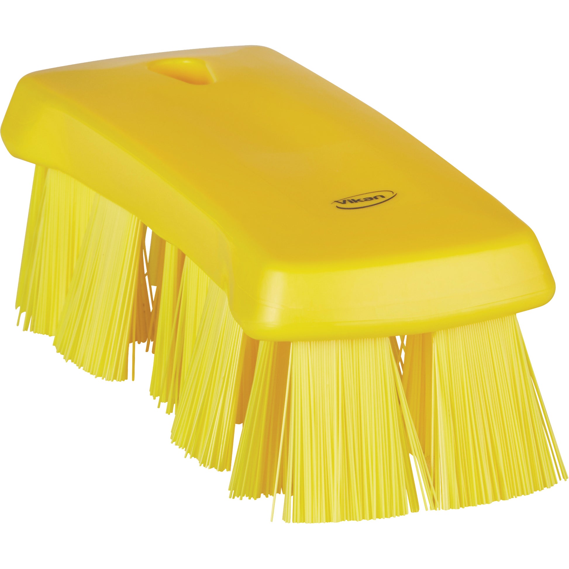 UST Hand Brush, Stiff Bristles, 6-9/10" Long, Yellow