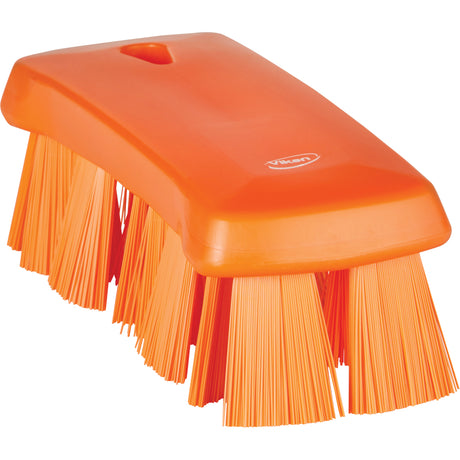 UST Hand Brush, Stiff Bristles, 6-9/10" Long, Orange