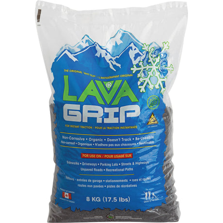 LavaGrip Traction-Aid, Container Size 17.6 lbs. (8 kg), Bag
