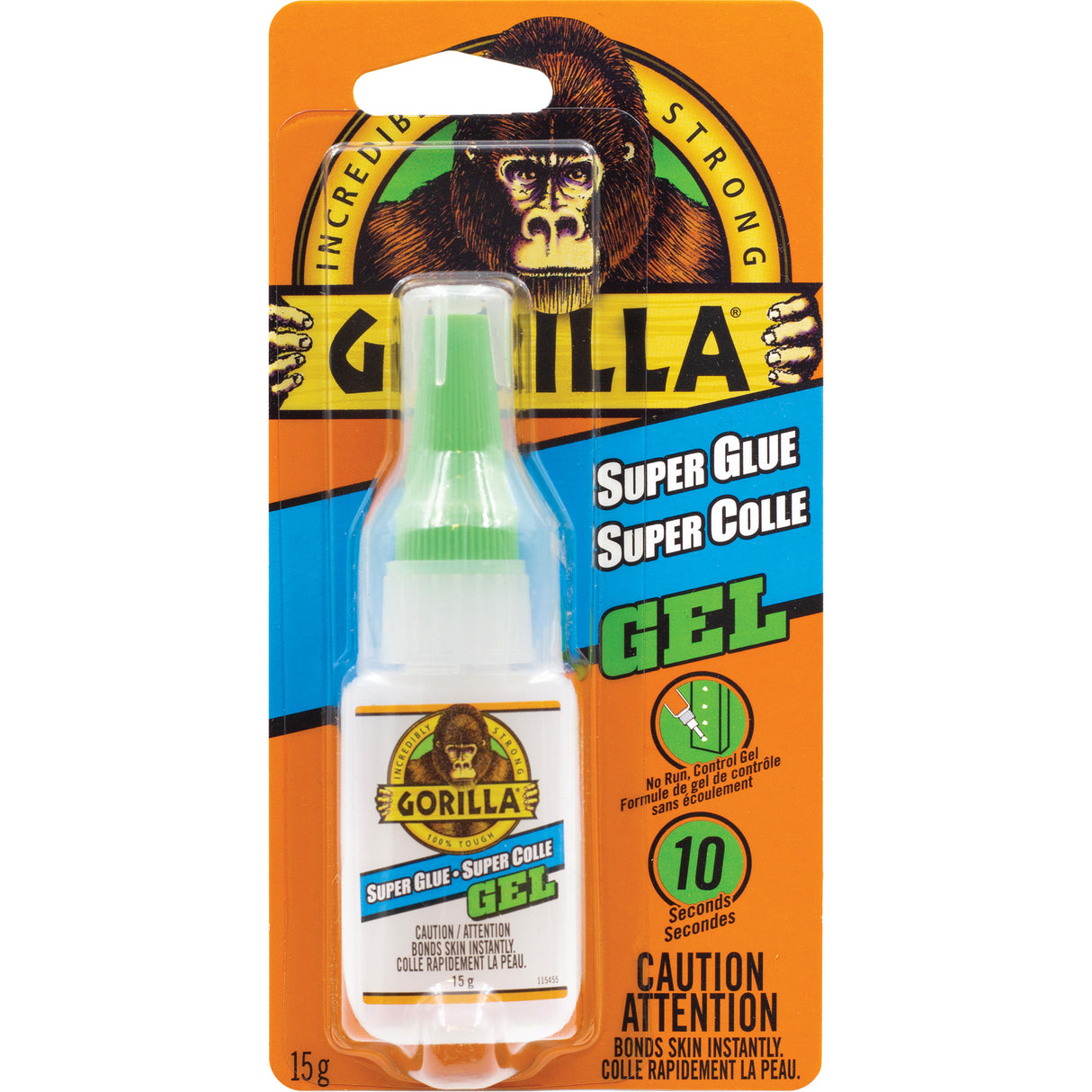 Super Glue Gel, 15 g, Bottle, Clear