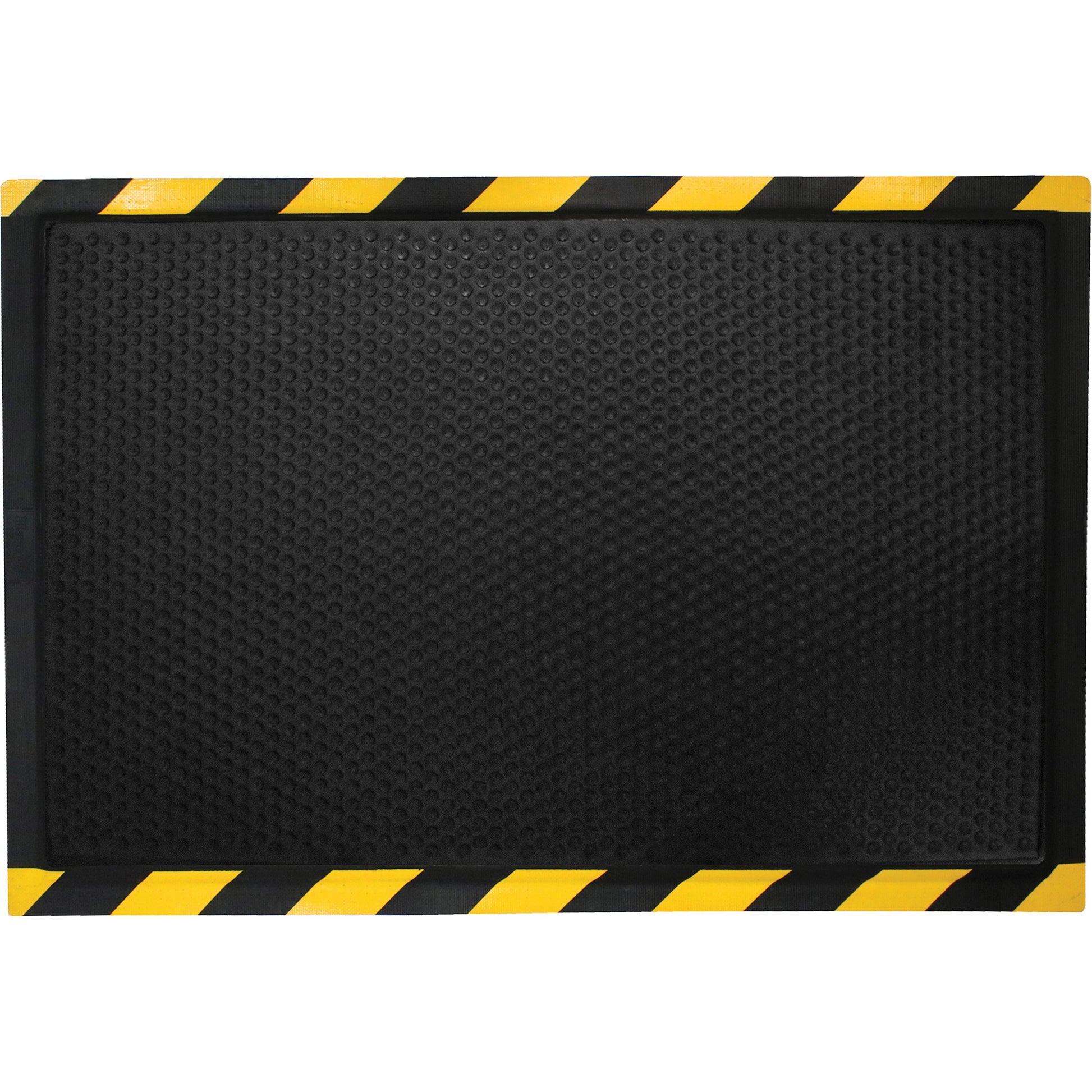 M+A Matting DuraComfort Anti-Fatigue Mat, Bubbled, 2' x 3' x 1/2", Black/Yellow, Nitrile