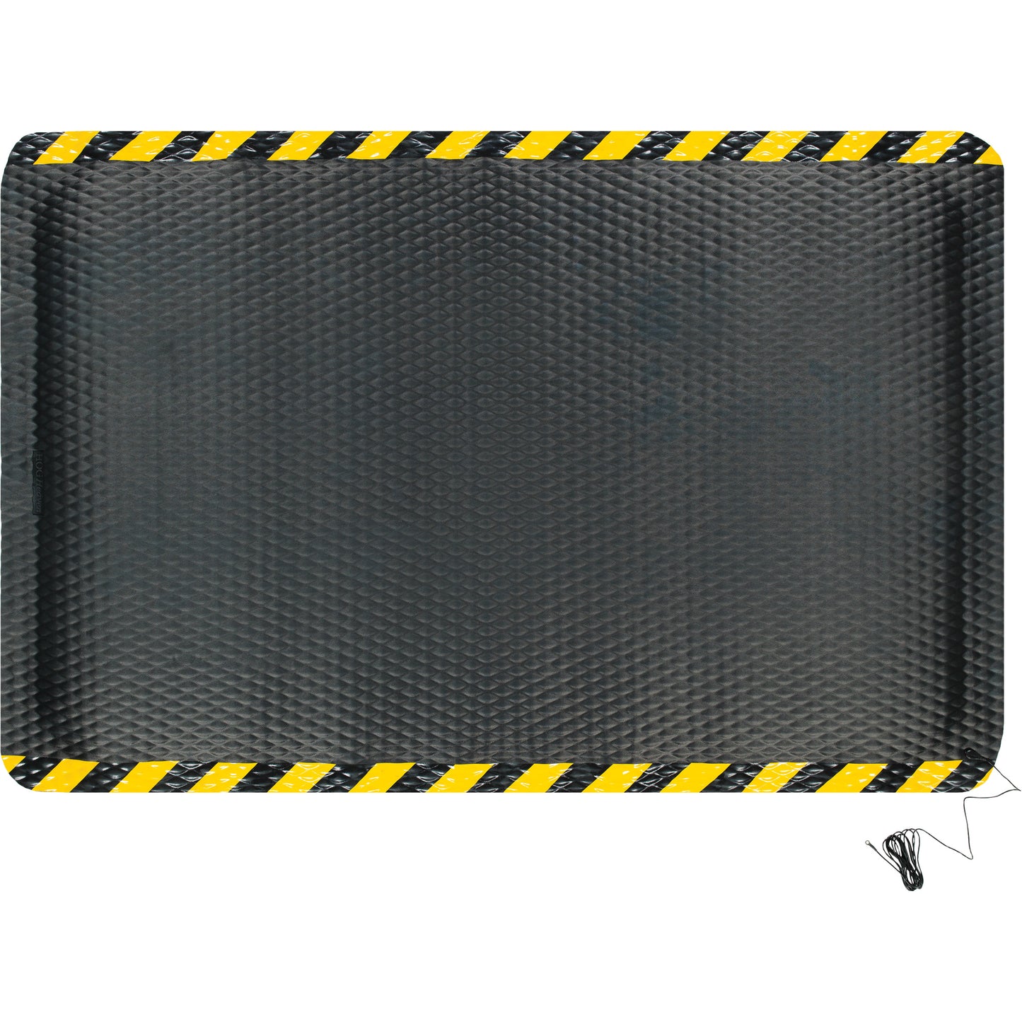 M+A Matting Hog Heaven Electrically Conductive Mat Kit, 4' W x 6' L, 7/8" Thickness, Black/Yellow, Nitrile