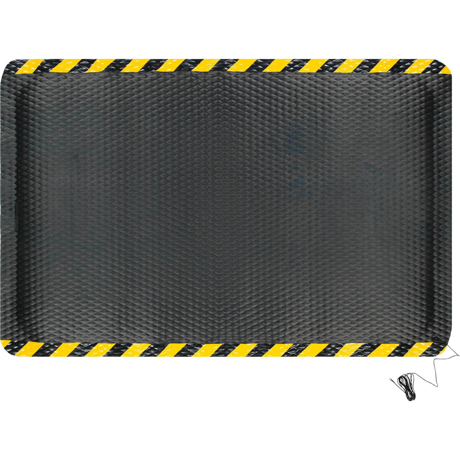 M+A Matting Hog Heaven Electrically Conductive Mat Kit, 4' W x 6' L, 7/8" Thickness, Black/Yellow, Nitrile