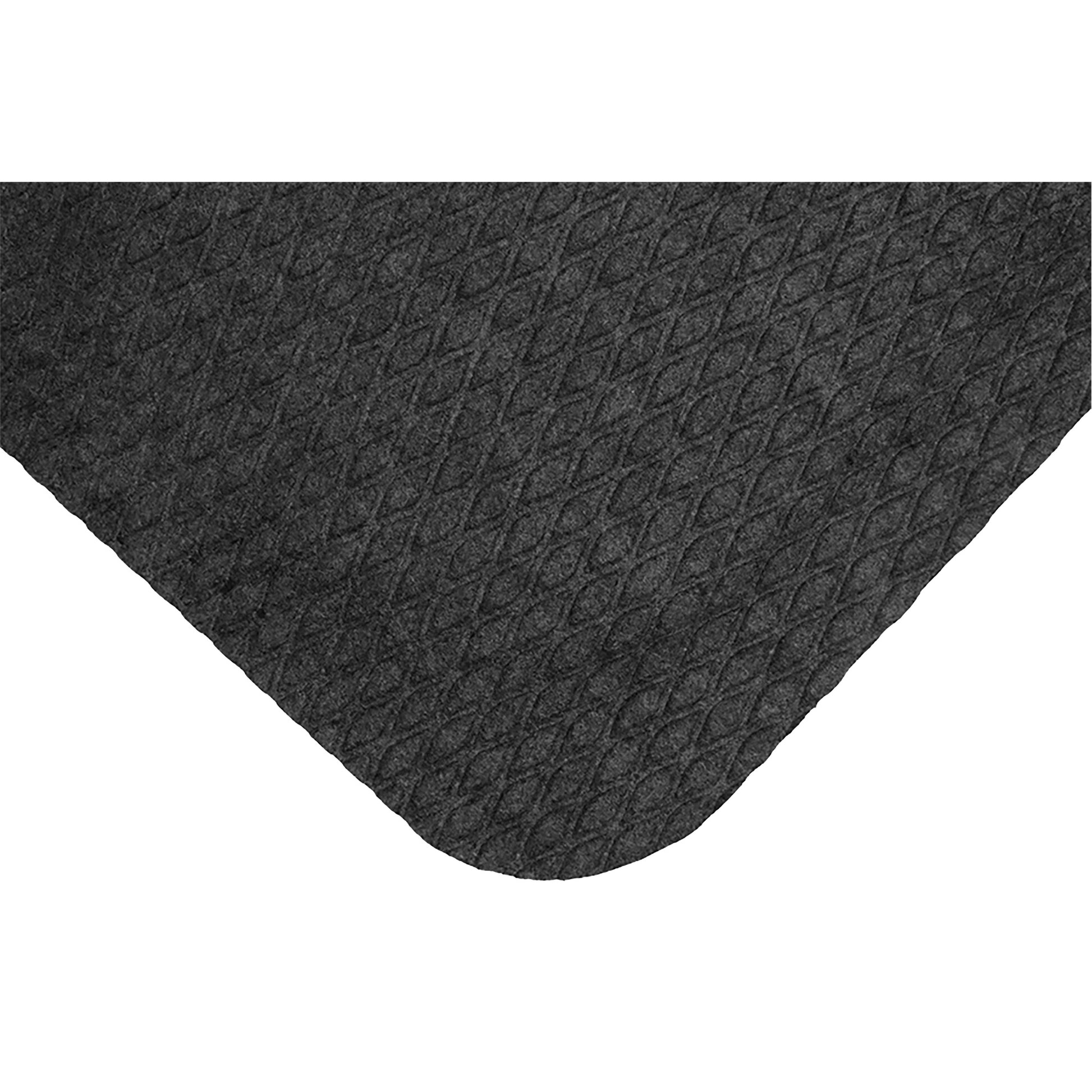 M+A Matting Hog Heaven Fashion Mat, Diamond, 2' x 3' x 5/8", Black, Nitrile