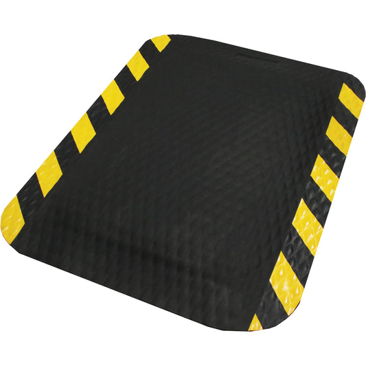 M+A Matting Hog Heaven Mat, Diamond, 2' x 3' x 5/8", Black/Yellow, Nitrile