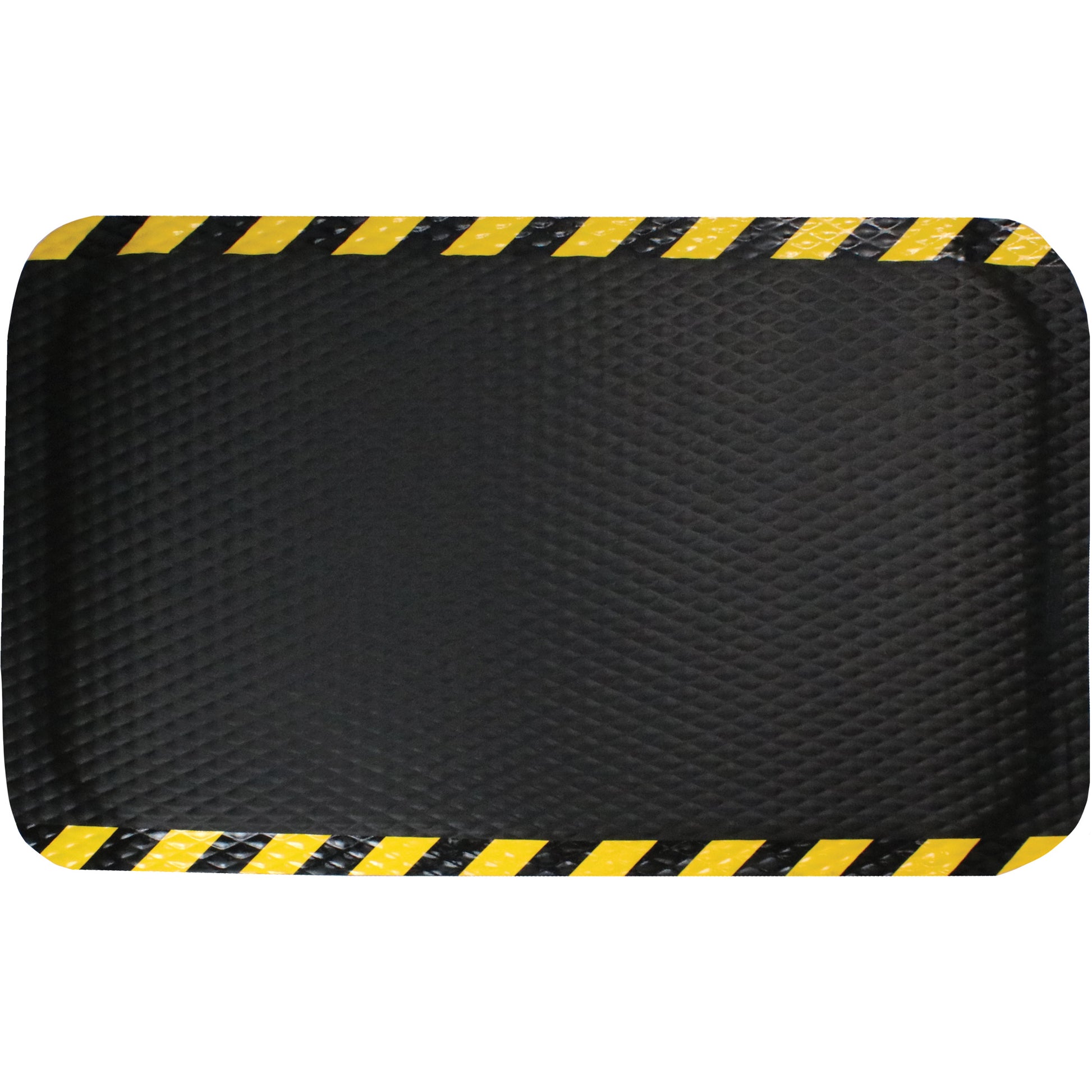 M+A Matting Hog Heaven Mat, Diamond, 3' x 5' x 5/8", Black/Yellow, Nitrile