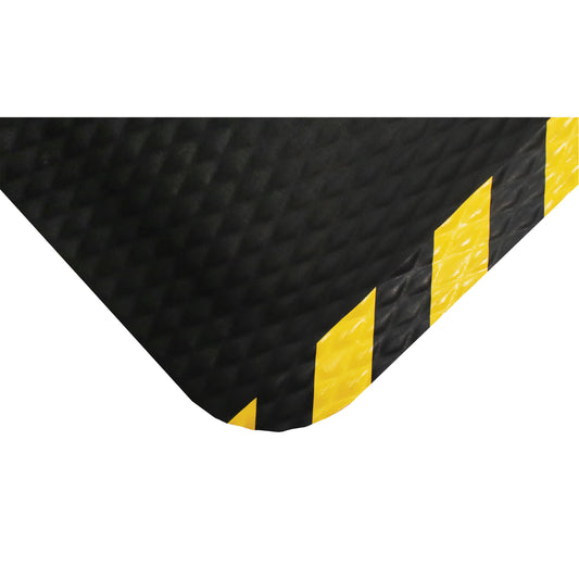M+A Matting Hog Heaven Mat, Diamond, 4-4/5' x 8' x 7/8", Black/Yellow, Nitrile