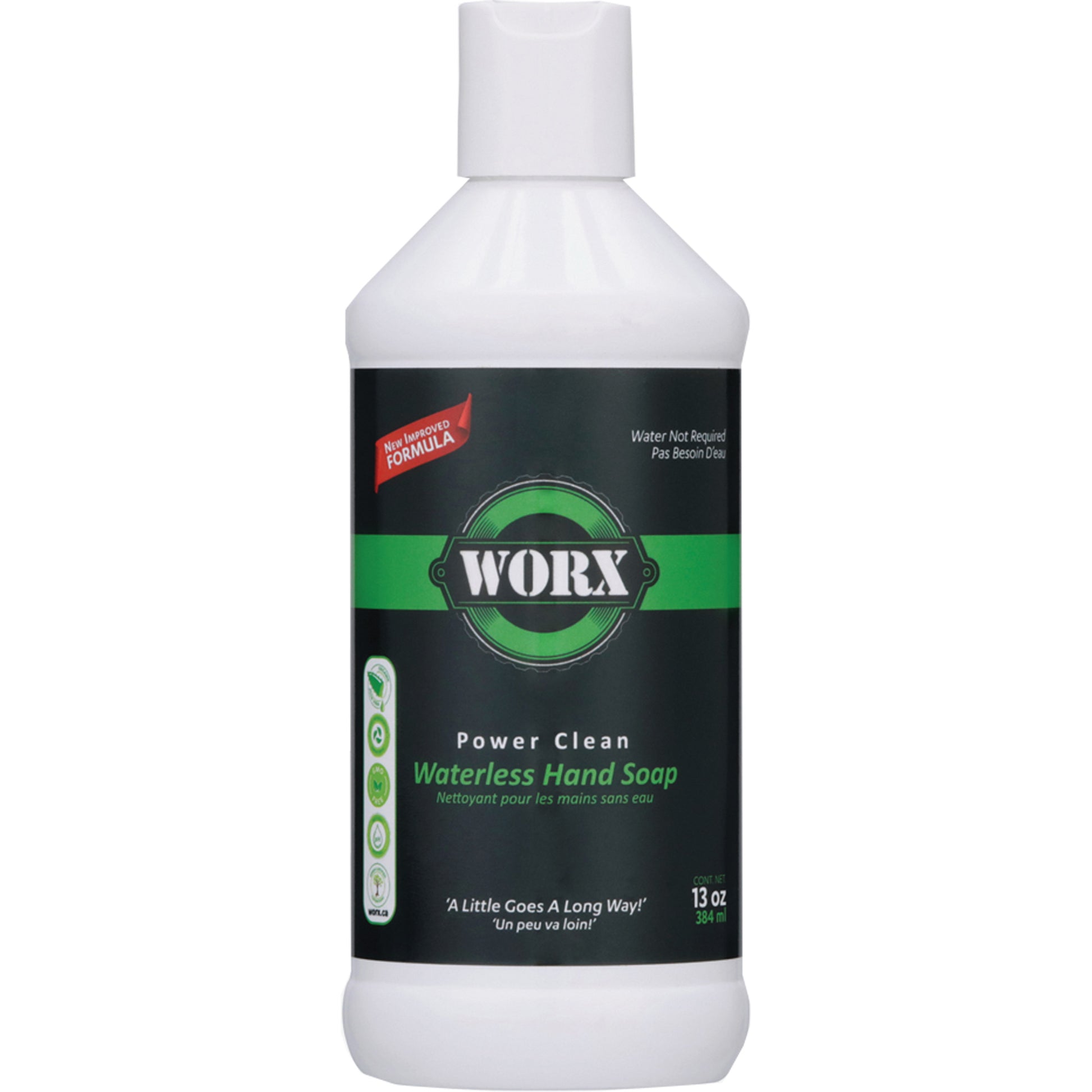 Power Clean Waterless Hand Soap, Liquid, 384 ml, Unscented