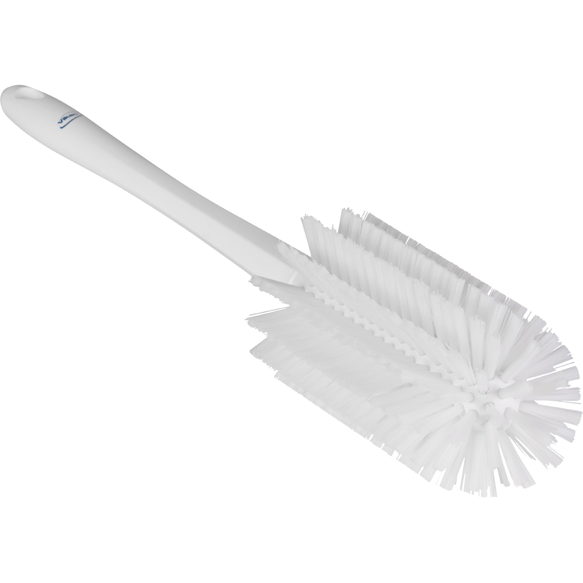 Medium Brush with Handle, Stiff Bristles, 17" Long, White