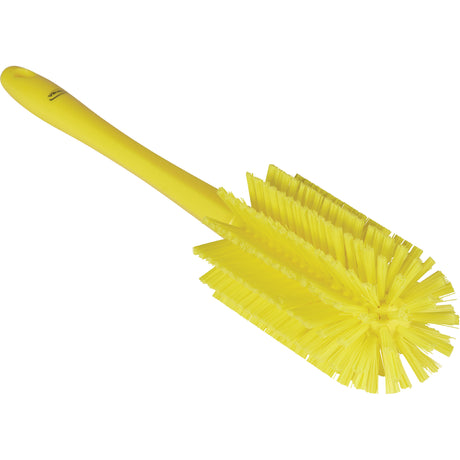 Medium Brush with Handle, Stiff Bristles, 17" Long, Yellow