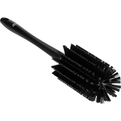 Medium Brush with Handle, Stiff Bristles, 17" Long, Black